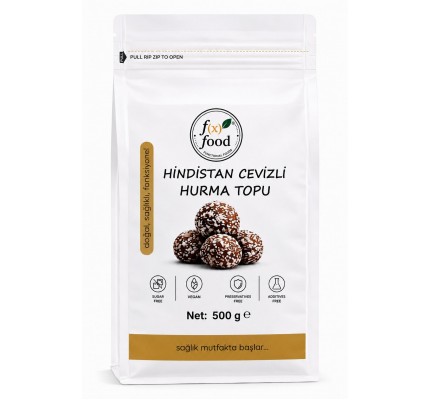 Hindistan Cevizli Hurma Topu – Doğal Atıştırmalık